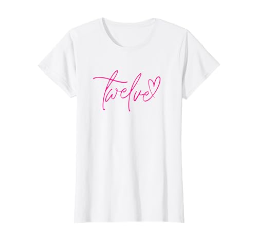 Twelve Schriftzug 12 Geburtstag Teenager 12 Jahre Mädchen T-Shirt Twelve Schriftzug 12 Geburtstag Teenager 12 Jahre Mädchen T-Shirt von twelve Schriftzug 12. Geburtstag Teenager 12 alt