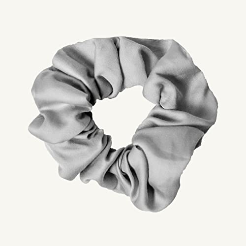 twenty:three® Original Haargummis aus 100% TENCEL™ Lyocell - Haarbänder Gummibänder Scrunchie Light Gray - Elastisch, Weich & nachhaltig - für Mädchen & Damen - 2 Stück von twenty:three