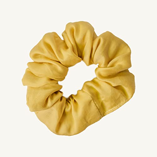 twenty:three® Original Haargummis aus 100% TENCEL™ Lyocell - Haarbänder Gummibänder Scrunchie Shine Mustard - Elastisch, Weich & nachhaltig - für Mädchen & Damen - 1 Stück von twenty:three