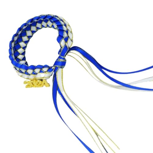 twinkle eye Abschlussklasse 2024 Band Lei Armband Blau Weiß Handgefertigtes Geflochtenes Armband Verstellbare Abschlussarmbänder für Männer Frauen Lehrer Studenten Abschluss Party Geschenk von twinkle eye