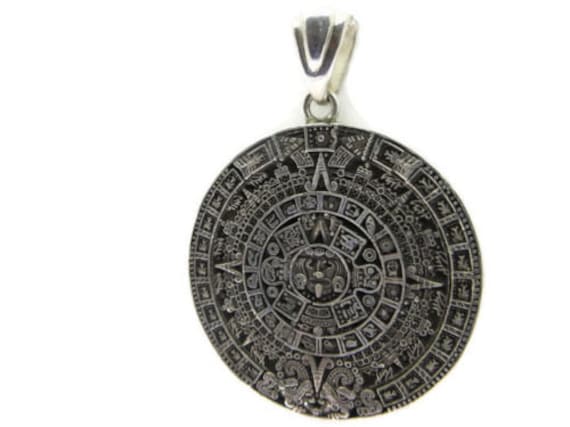 Azteken Kalender Anhänger .925 Sterling Silber Azteken Kalender Anhänger .925 Sterling Silber von twinsjewelrygs