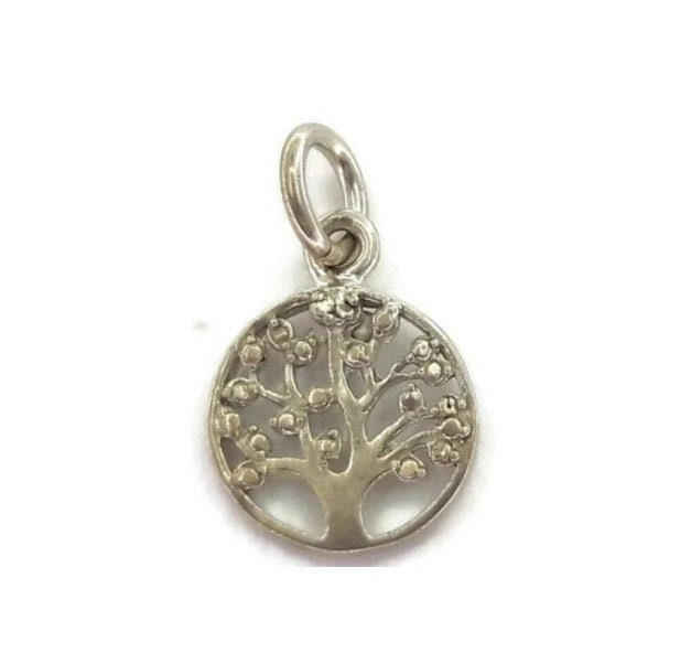Baum Des Lebens Kreis Charm Anhänger .925 Sterling Silber Baum Des Lebens Kreis Charm Anhänger .925 Sterling Silber von twinsjewelrygs