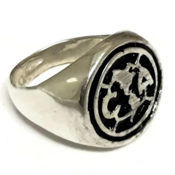 Club America Futbol Liga Mx Mexiko Fußball Herren Ring .925 Sterling Silber Club America Futbol Liga Mx Mexiko Fußball Herren Ring .925 Sterling Silber von twinsjewelrygs