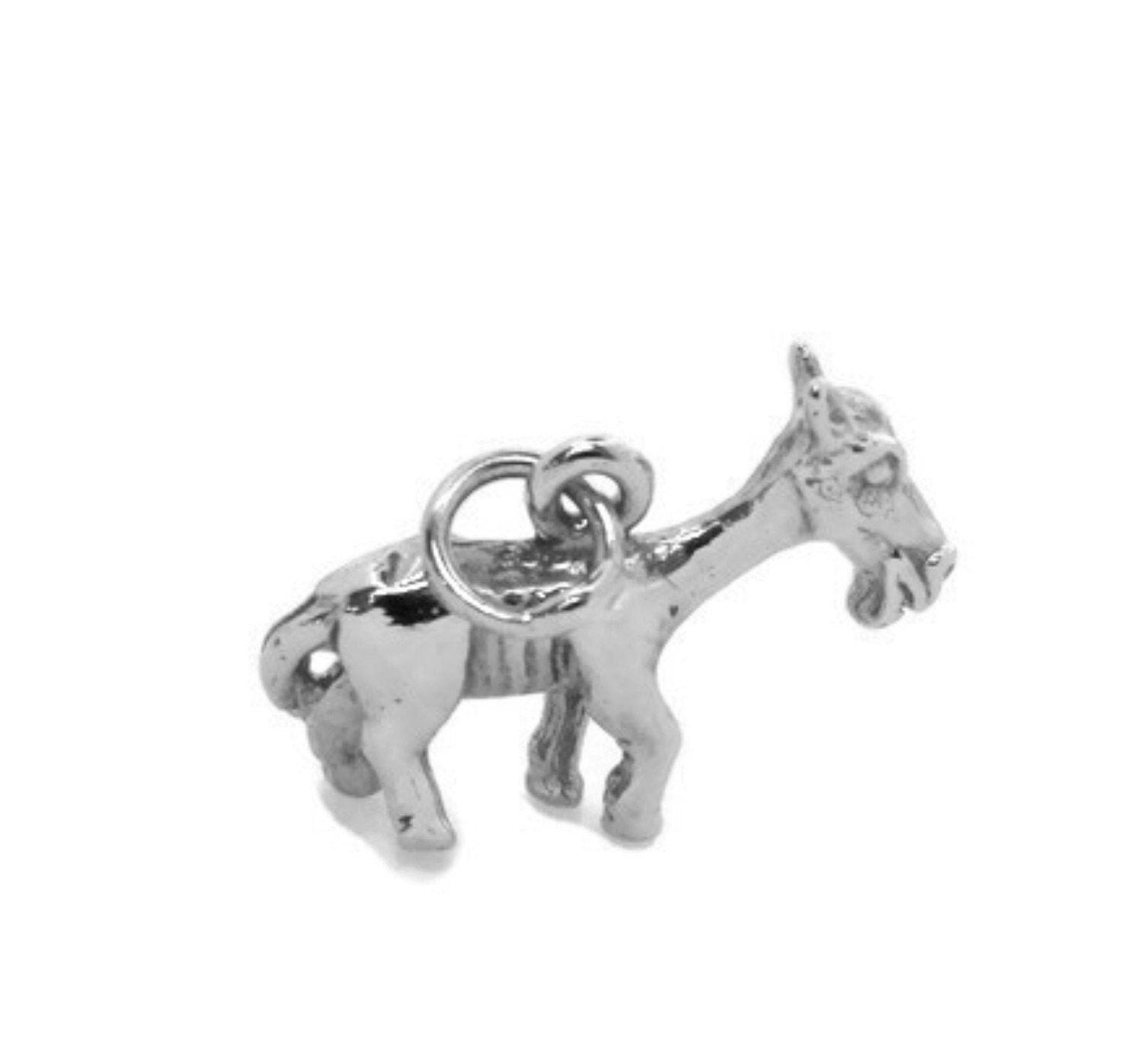 Esel Charm Anhänger .925 Sterling Silber von twinsjewelrygs