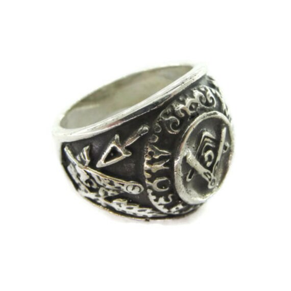 Freimaurer Master Mason Herrenring .925 Sterling Silber Freimaurer Master Mason Herrenring .925 Sterling Silber von twinsjewelrygs