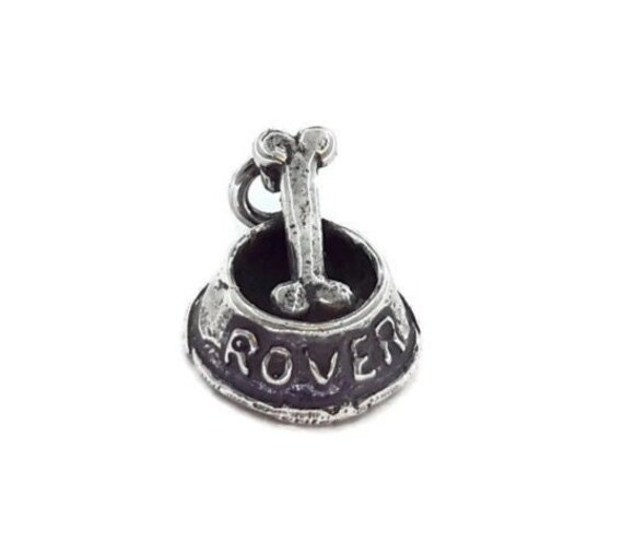 Fressnapf Hund Charm Anhänger .925 Sterling Silber Fressnapf Hund Charm Anhänger .925 Sterling Silber von twinsjewelrygs