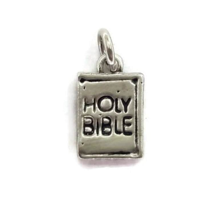Heilige Bibel Charm Anhänger .925 Sterling Silber Heilige Bibel Charm Anhänger .925 Sterling Silber von twinsjewelrygs