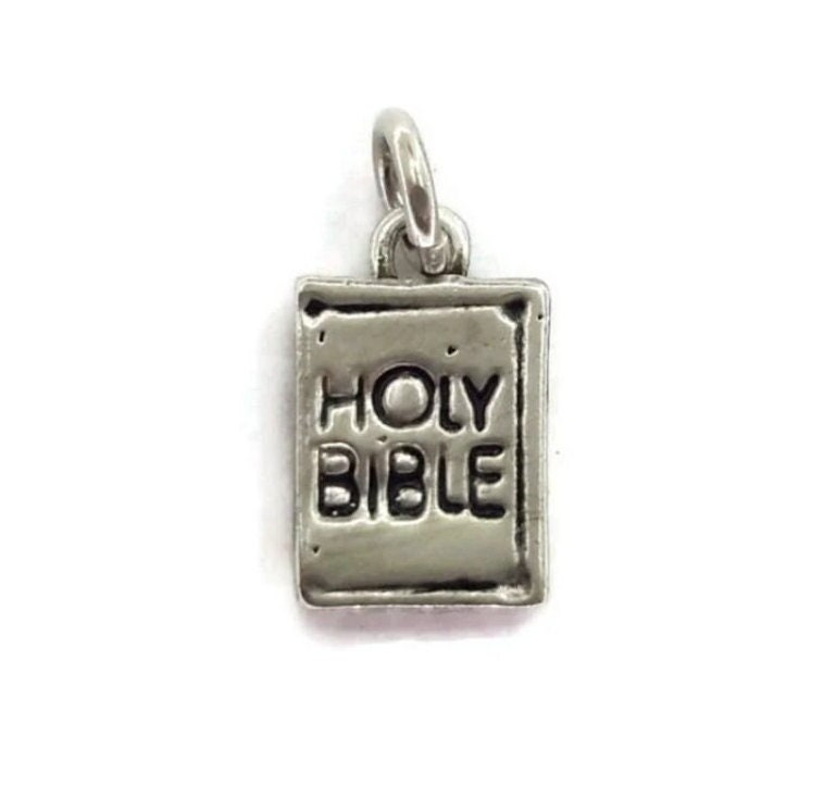 Heilige Bibel Charm Anhänger .925 Sterling Silber Heilige Bibel Charm Anhänger .925 Sterling Silber von twinsjewelrygs