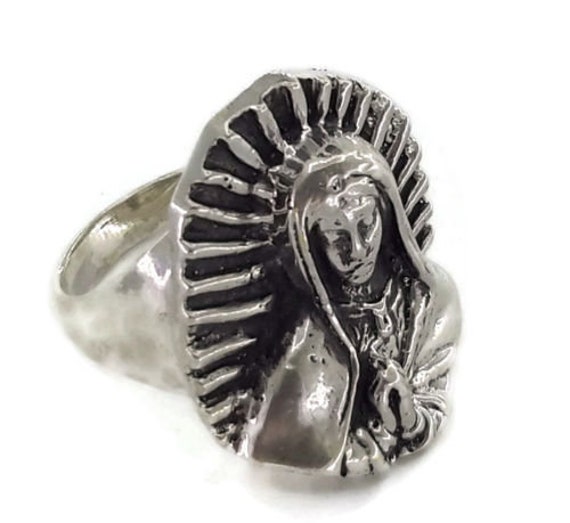 Jungfrau Maria | Virgen De Guadalupe .925 Sterling Silber Ring Jungfrau Maria | Virgen De Guadalupe .925 Sterling Silber Ring von twinsjewelrygs