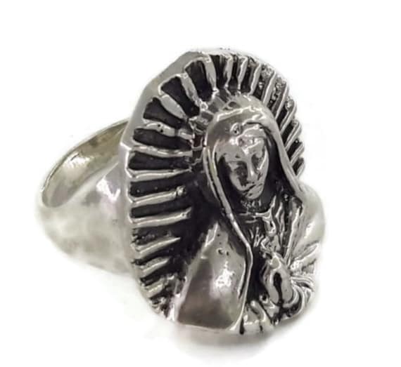 Jungfrau Maria | Virgen De Guadalupe .925 Sterling Silber Ring Jungfrau Maria | Virgen De Guadalupe .925 Sterling Silber Ring von twinsjewelrygs