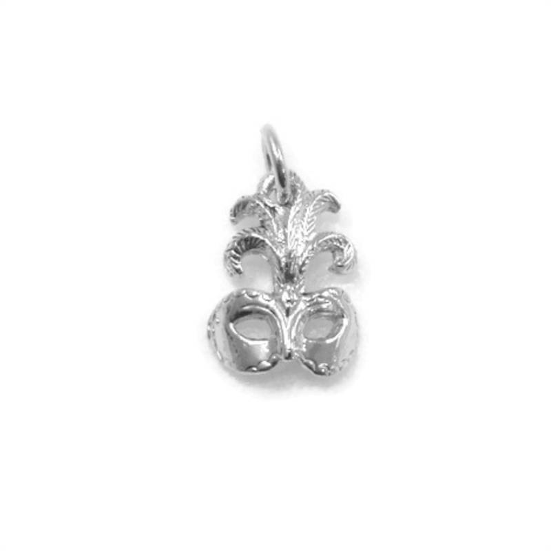 Maskerade Maske Charm Anhänger .925 Sterling Silber Maskerade Maske Charm Anhänger .925 Sterling Silber von twinsjewelrygs