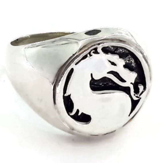 Mortal Kombat Dragon Herrenring .925 Sterling Silber Mortal Kombat Dragon Herrenring .925 Sterling Silber von twinsjewelrygs