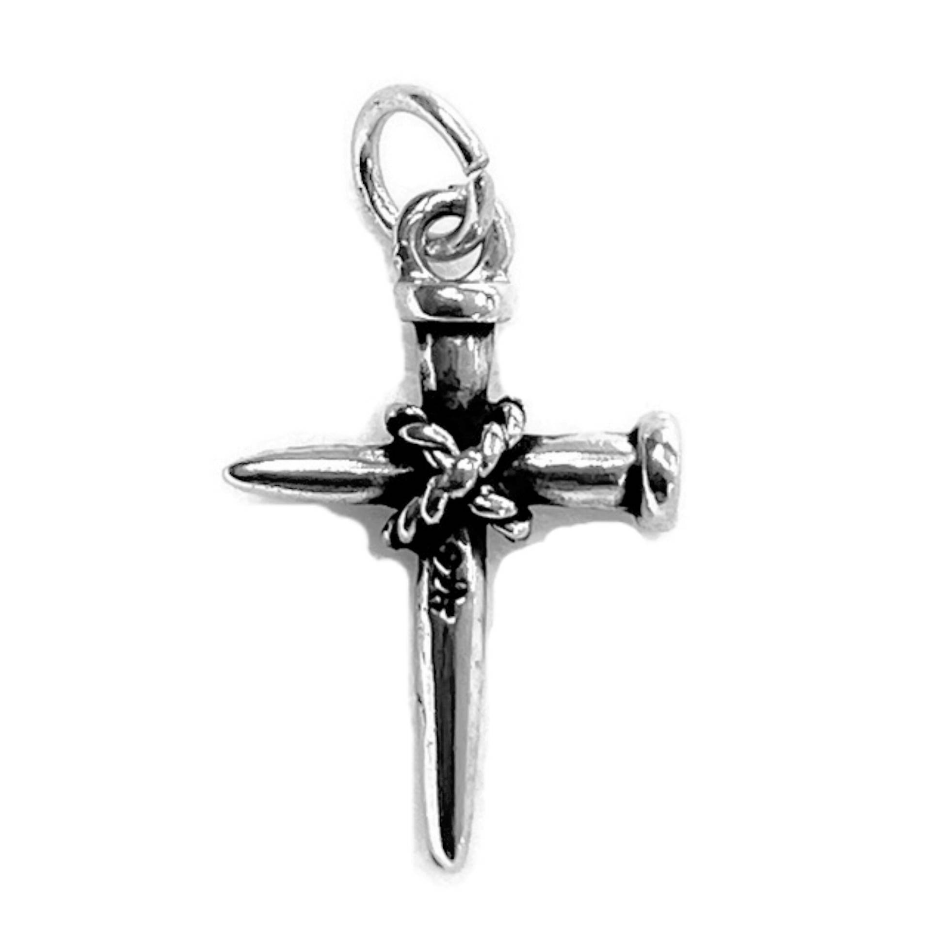 Nägel Kreuz Charm Anhänger .925 Sterling Silber Nägel Kreuz Charm Anhänger .925 Sterling Silber von twinsjewelrygs