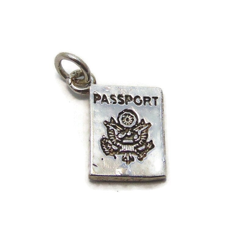 Passbuch Charm Anhänger .925 Sterling Silber Passbuch Charm Anhänger .925 Sterling Silber von twinsjewelrygs