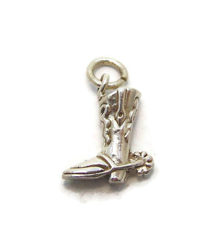 Western Boot Charm Anhänger .925 Sterling Silber Western Boot Charm Anhänger .925 Sterling Silber von twinsjewelrygs
