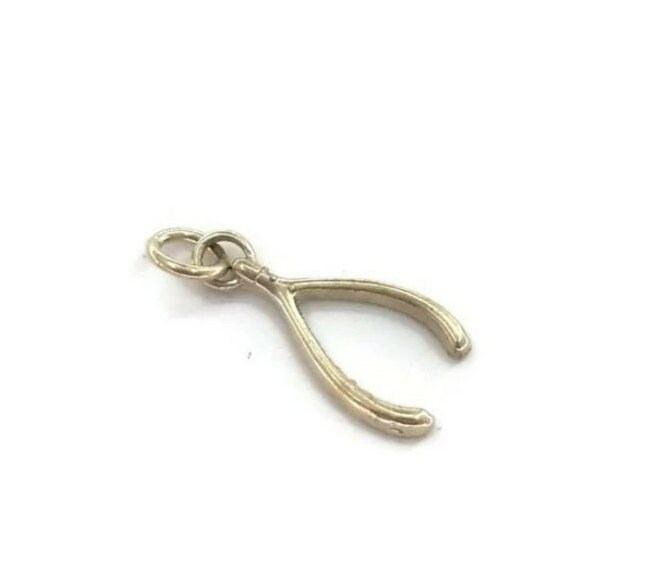 Wunsch Knochen Charm Anhänger .925 Sterling Silber Wunsch Knochen Charm Anhänger .925 Sterling Silber von twinsjewelrygs