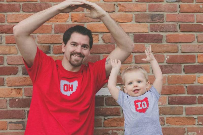 Daddy & Me Oh-Io T-Shirt Set, Vater Sohn Matching Tolles Geschenk Für Den Vatertag Oder Einen Neuen von twinzzshop