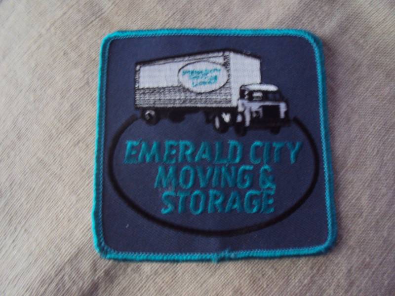 Vintage 70Er Jahre Fahrer Patch Von Smaragd-stadt Zu Bewegen Und Lagerung Unternehmen Annähen von twojs