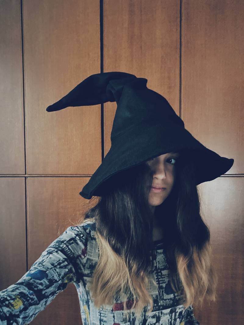 Hexenhut. Zauberhut. Halloween-Hut. Zauberer-Hut. Kindergrößen. Erwachsenengrößen von twopointscouture