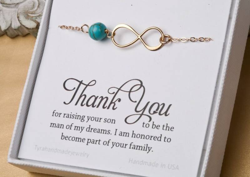 Mutter Des Bräutigams Geschenk Von Der Braut, Infinity Perlenarmband, Braut Zur Schwiegermutter Geschenk, Hochzeitsgeschenk Für Schwiegermutter von tydesign