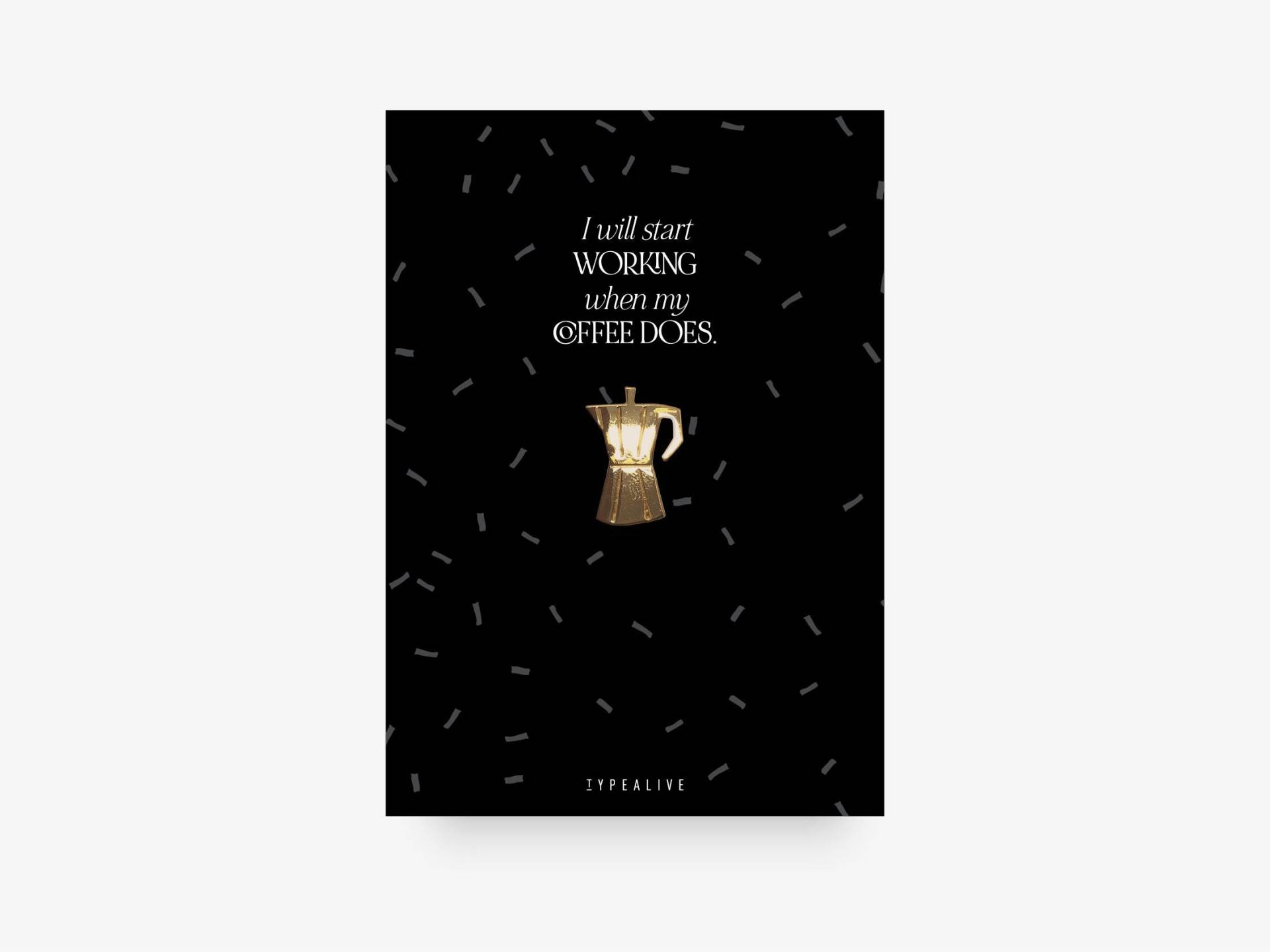 Anstecker/Solid "start Working" Pin Aus Messing Mit Espresso Inkl. Karte Und Spruch, Als Glücksbringer, Weihnachtsgeschenk Anstecker/Solid "start Working" Pin Aus Messing Mit Espresso Inkl. Karte Und Spruch, Als Glücksbringer, Weihnachtsgeschenk von typealive