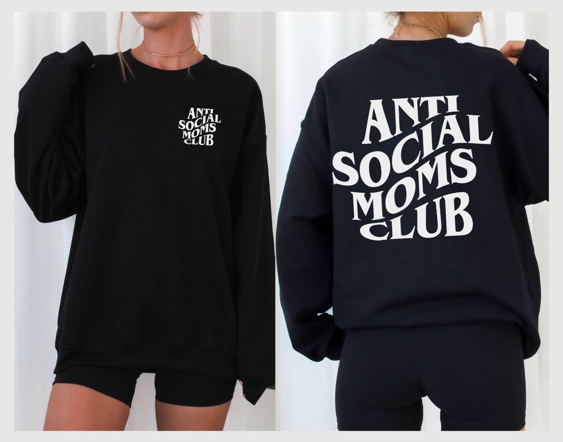 Anti Social Moms Club Sweatshirt Oder Shirt // Muttertag Geschenk/Für Mama Crewneck Sie Geburtstagsgeschenk von typicallyvulgar