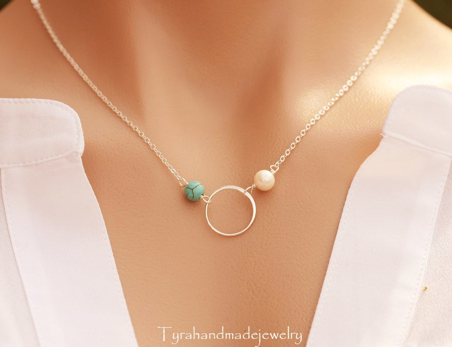 Birthstone Kreis Halskette, Personalisierte Karma Benutzerdefinierte Ewigkeit Ring Mutter Geschenk, Beste Freundin Geschenk Birthstone Kreis Halskette, Personalisierte Karma Benutzerdefinierte Ewigkeit Ring Mutter Geschenk, Beste Freundin Geschenk von tyrahandmadejewelry