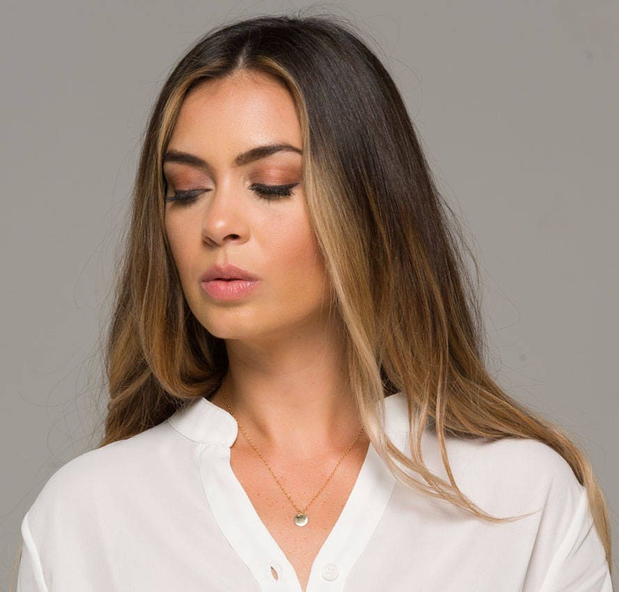 Brautjungfer Geschenk Set Von 5, Initial Halskette, Benutzerdefinierte Monogramm Schmuck von tyrahandmadejewelry