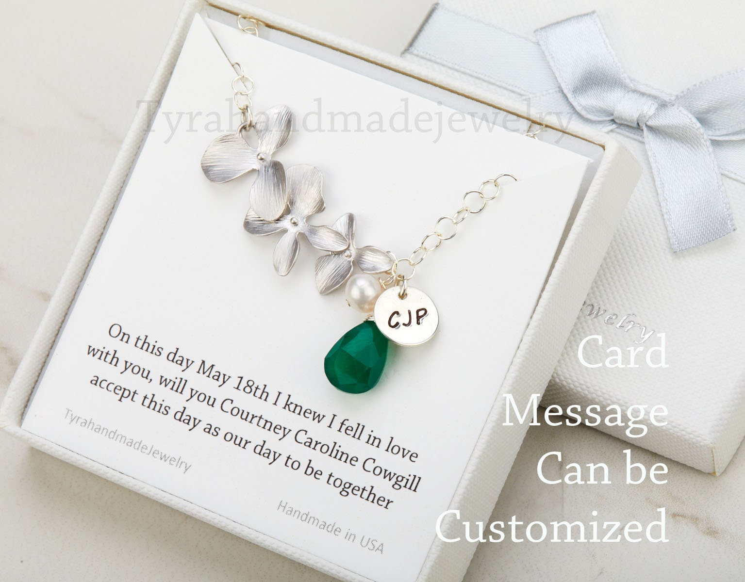 Dreifach-Orchidee Blume, Personalisierte Orchidee Armband, Brautjungfer Benutzerdefinierte Geburtsstein, Blumenschmuck, Hochzeitsschmuck Geschenk Dreifach-Orchidee Blume, Personalisierte Orchidee Armband, Brautjungfer Benutzerdefinierte Geburtsstein, Blumenschmuck, Hochzeitsschmuck Geschenk von tyrahandmadejewelry