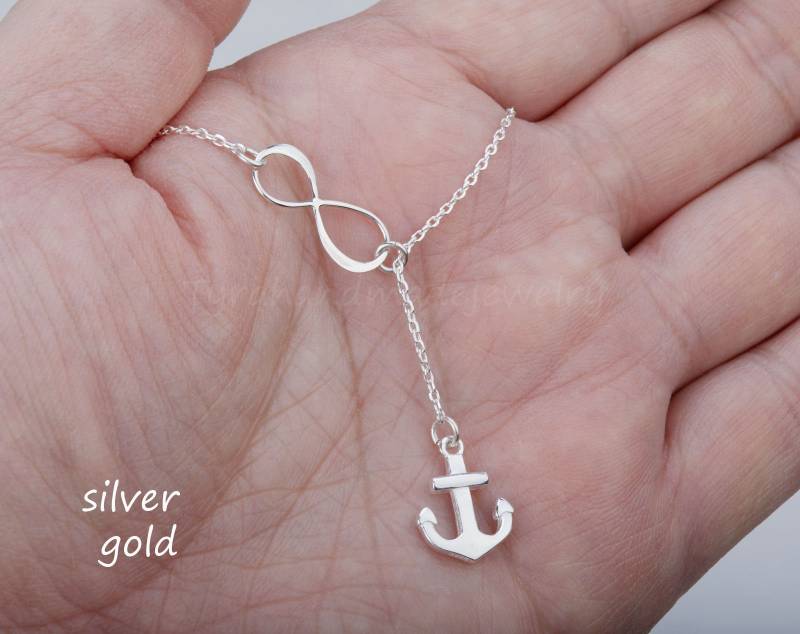 Infinity Anker Lariat, Y Halskette, Stärke Hoffnung Anker, Marine Frau Geschenk, Figur Acht, Beste Freundin Mutter Benutzerdefinierte Schmuck-Karte Infinity Anker Lariat, Y Halskette, Stärke Hoffnung Anker, Marine Frau Geschenk, Figur Acht, Beste Freundin Mutter Benutzerdefinierte Schmuck-Karte von tyrahandmadejewelry