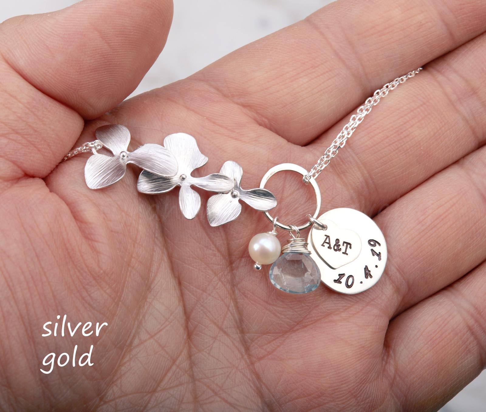 Orchidee Blume Armband Mit Jubiläum Scheibe Und Kreis, Initial Herz Für Paare, Hochzeitsschmuck, Jubiläumsgeschenk, Paare Orchidee Blume Armband Mit Jubiläum Scheibe Und Kreis, Initial Herz Für Paare, Hochzeitsschmuck, Jubiläumsgeschenk, Paare von tyrahandmadejewelry