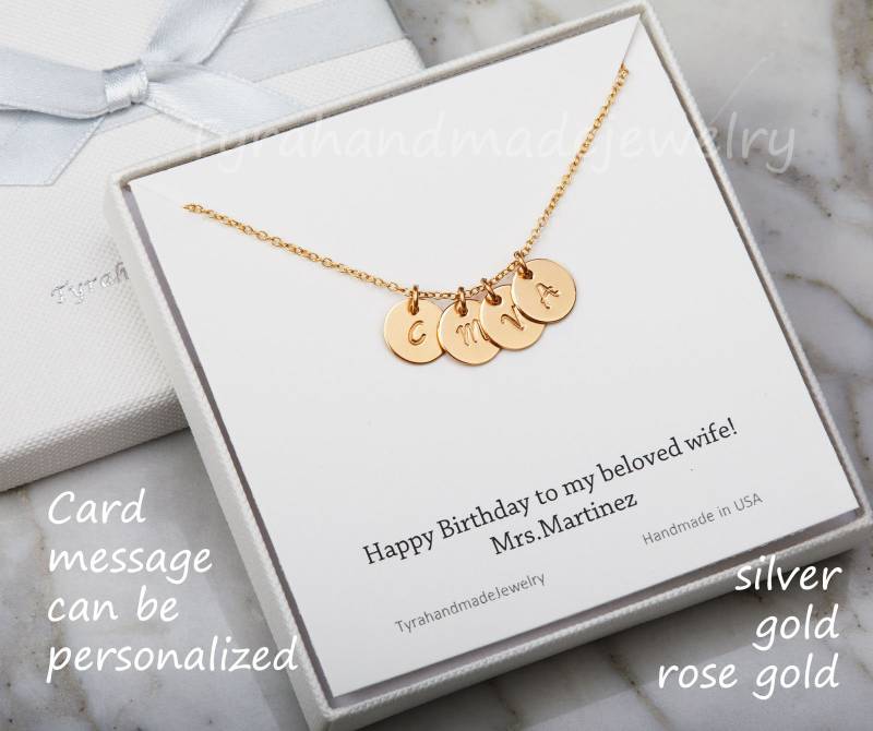 Personalisierte Plättchen-Halskette, Sterling Silber Oder Gold Filled von tyrahandmadejewelry