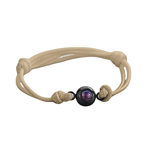 2022 Neu Personalisierte Kreis Foto Projektion Armband Angepasst mit Paar Souvenir Schmuck Geburtstag Valentinstag Geschenk (A) von tyu