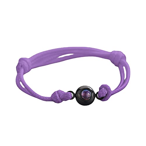 2022 Neues personalisiertes Kreis Foto Projektion Armband Angepasst mit Paar Souvenir Schmuck Geburtstag Valentinstag Geschenk (B) von tyu