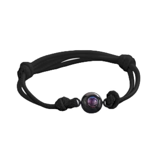 2022 Neues personalisiertes Kreis Foto Projektion Armband Angepasst mit Paar Souvenir Schmuck Geburtstag Valentinstag Geschenk (I) von tyu