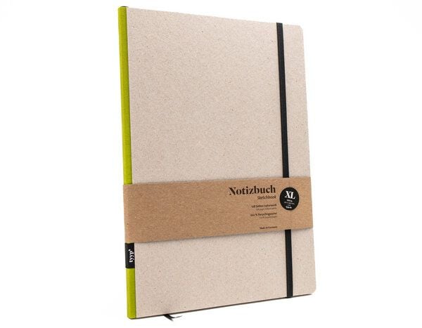 tyyp Design-Notizbuch A4 aus 100 % Recyclingpapier „Klassik - ÖKO“ von tyyp
