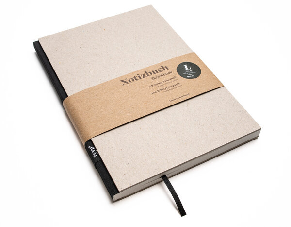 tyyp Design-Notizbuch A5 100 % Recyclingpapier „BerlinBook“ von tyyp
