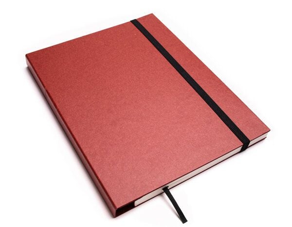 tyyp Nachhaltiges Design-Notizbuch A5 aus 100 % Recyclingpapier „Schweizer Broschur“ von tyyp