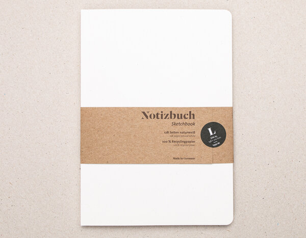 tyyp Nachhaltiges Notizbuch A5 Softcover aus 100 % Recyclingpapier „Blanko“ von tyyp