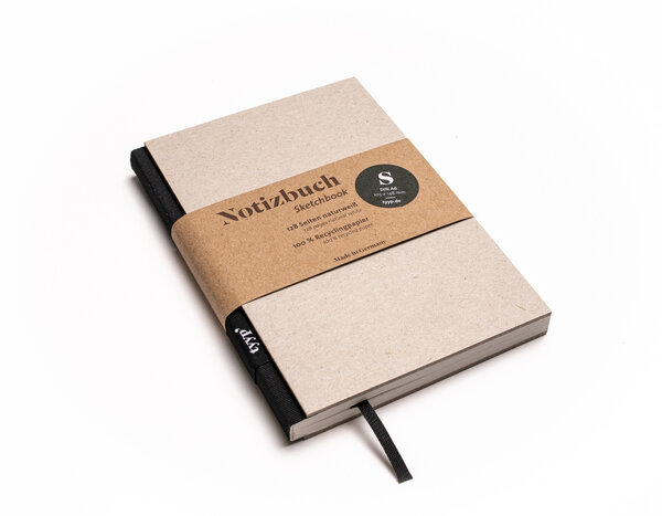 tyyp Nachhaltiges kleines Design-Notizbuch (Recyclingkarton) aus 100 % Recyclingpapier „BerlinBook“ von tyyp