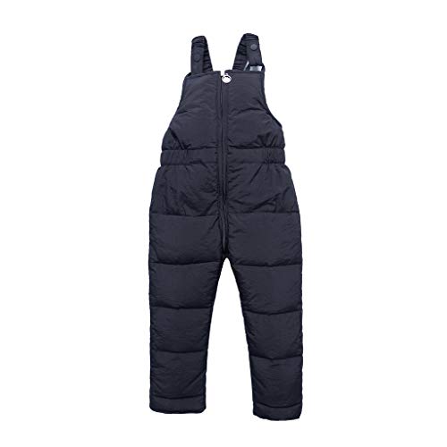 uBabamama Kinder Daunenhose Overall Winter Warme Leichtgewicht Baby Schneehose Reißverschluss Jumpsuit Daunenlatzhose Für 1-6 jährige Babys von uBabamama