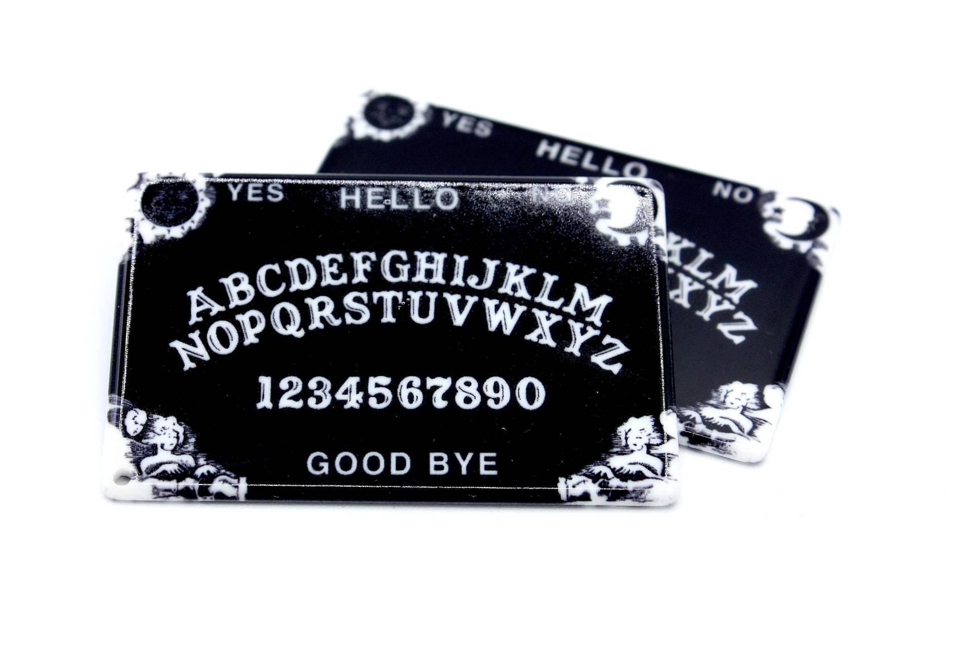 Ouija Board Acryl Anhänger Charm, Gothic, Schmuckherstellung, Halskettenherstellung, Bastelbedarf, Diy, Halloween, Kunststoff, Makaber, Geschenk von uCrafti