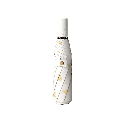 uHLANQC Regenschirme für Regen Sonnenschirm, dreifach Faltbarer automatischer Regenschirm, Anti-Regenschirm for den Heimgebrauch, for Frauen und Männer(Beige) von uHLANQC