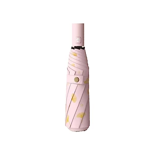 uHLANQC Regenschirme für Regen Sonnenschirm, dreifach Faltbarer automatischer Regenschirm, Anti-Regenschirm for den Heimgebrauch, for Frauen und Männer(Pink) von uHLANQC