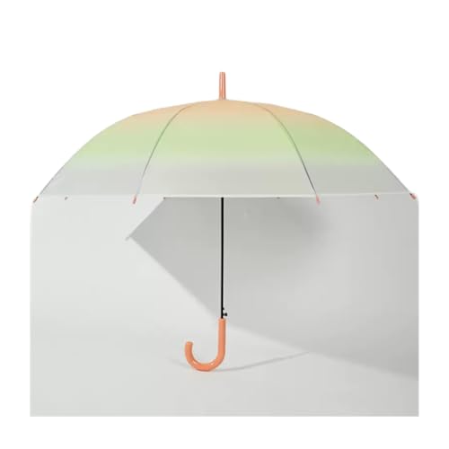 uHLANQC Regenschirme für Regen Sonnenschirm, transparenter Regenschirm mit gebogenem Griff, automatisches Öffnen und Schließen, perfekt for Frauen und Männer(Yellow) von uHLANQC