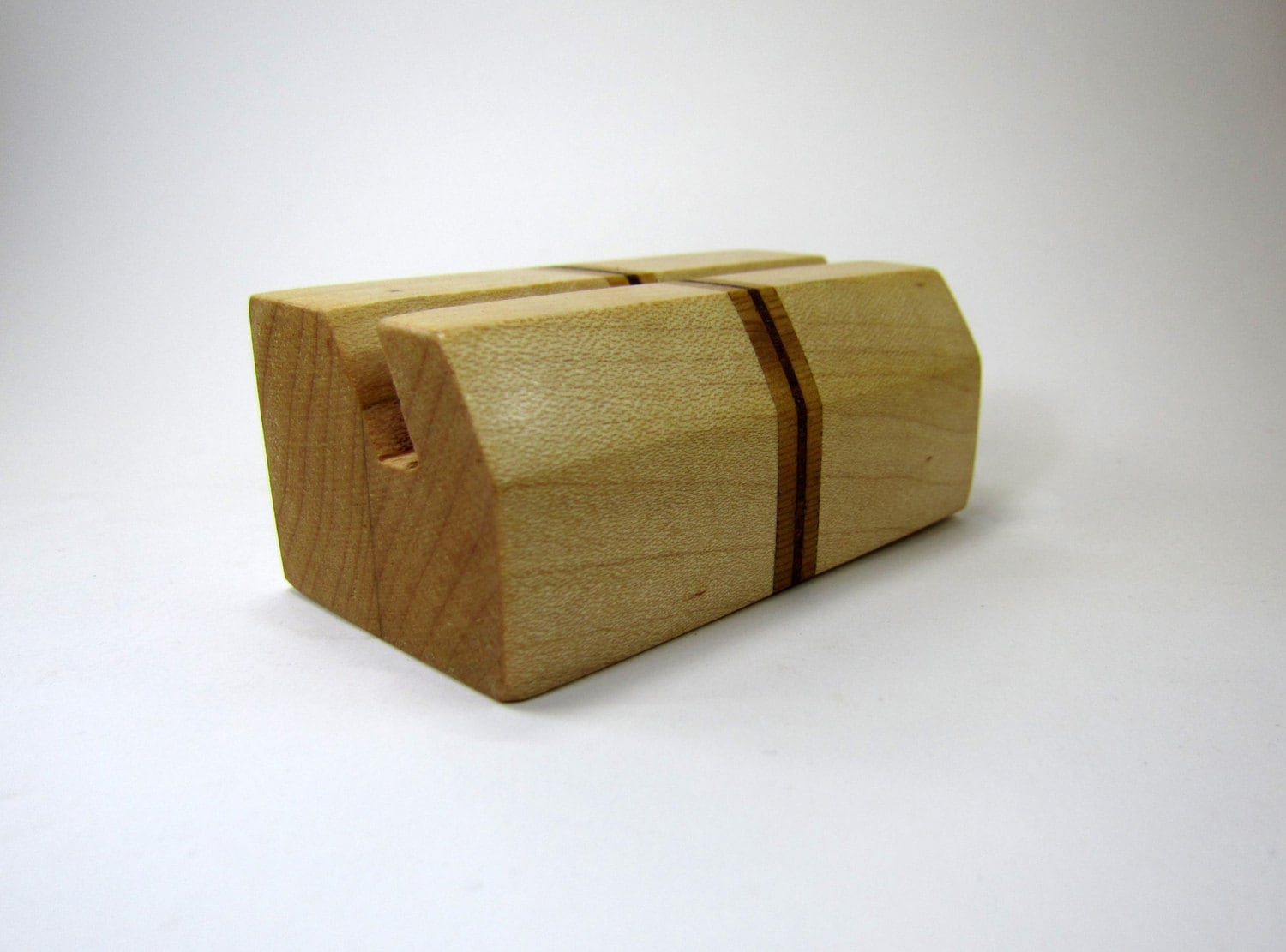 Visitenkartenhalter Aus Riegelahorn Retouren Schreibtisch Organizer von uWOODlike