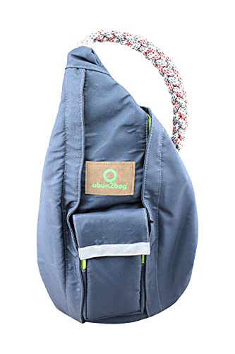 ubun2bag sling bag Rucksack für Damen und Herren Anti Theft RFID Schutz für Krypto Wallet - Wasserfest - Crossbody Sling Shoulder Bag Daypack (Grafitgrau) von ubun2bag