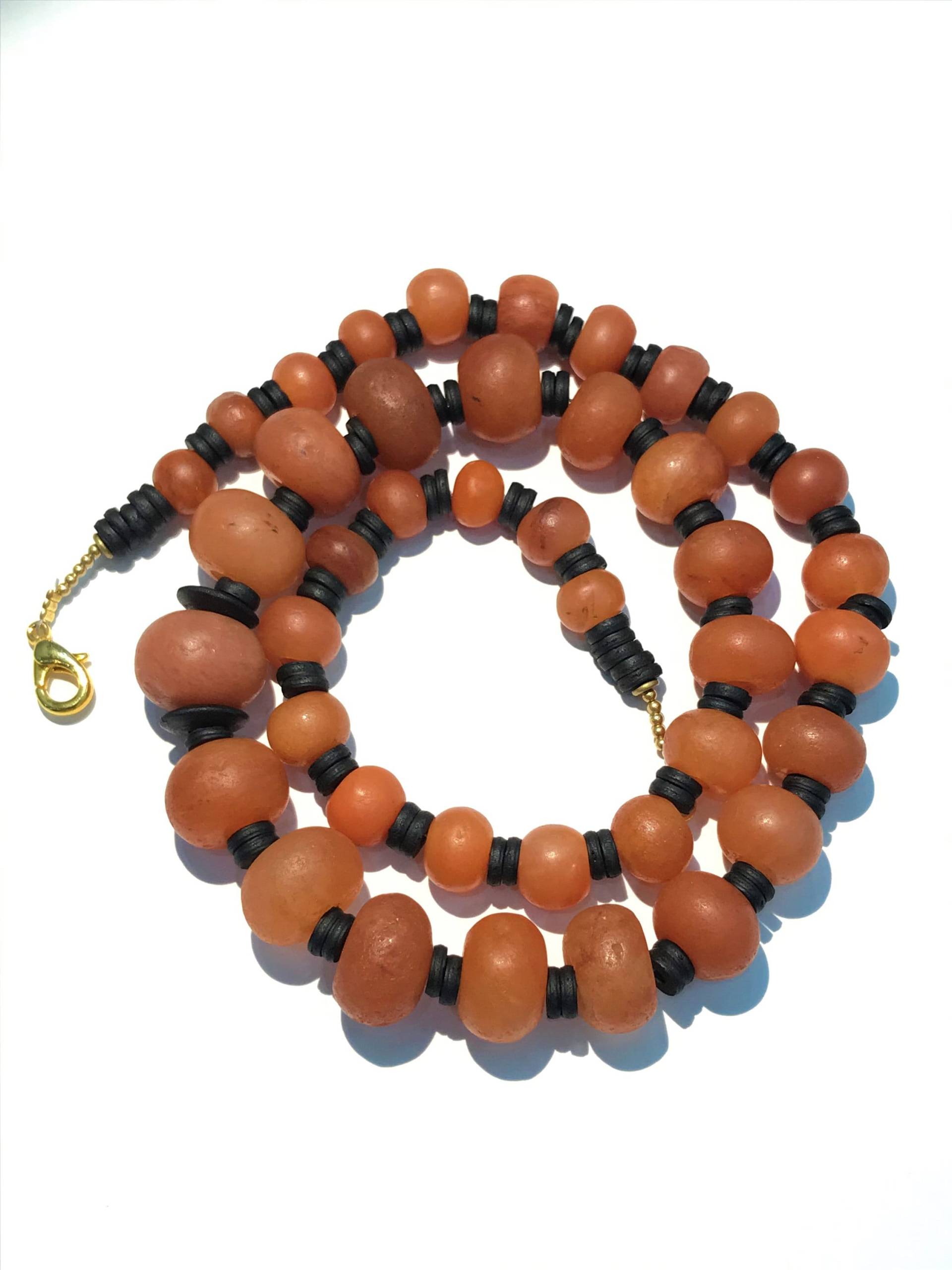 Eine Wunderschöne Karnell Perlenkette Aus Dem Burma Pyu Königreich von uddiyanaart