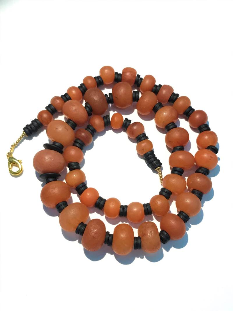 Eine Wunderschöne Karnell Perlenkette Aus Dem Burma Pyu Königreich von uddiyanaart