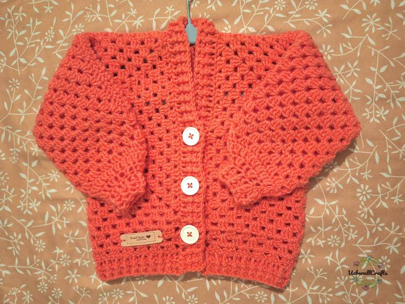 Einzelstück - Kinder/ Baby Häkeljacke in Pink, Strickjacke Gehäkelt, Cardigan, Hexagon Jacke, Handgemachte Handmade von ueberallcrafts